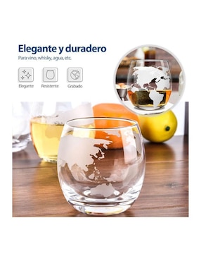 Set vaso Doble Pack Bluelander de cristal con 2 piezas