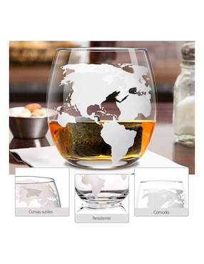 Set vaso Doble Pack Bluelander de cristal con 2 piezas