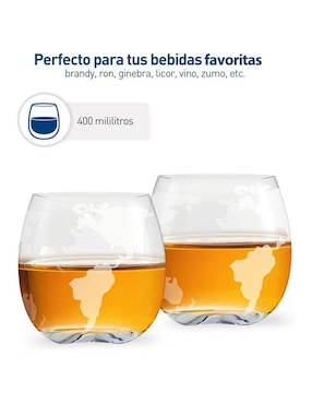 Set vaso Doble Pack Bluelander de cristal con 2 piezas