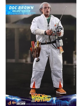 Figura de colección Back to the future Dr. Emmett Brown deluxe Hot Toys