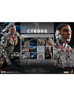 Figura de colección Zack Snyder's Justice League Cyborg collectors Hot Toys con luz