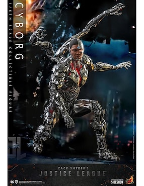 Figura de colección Zack Snyder's Justice League Cyborg collectors Hot Toys con luz