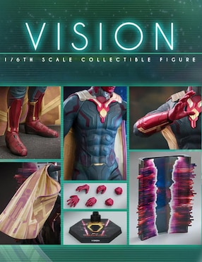 Figura de colección Wanda Vision Visión Marvel collectors Hot Toys