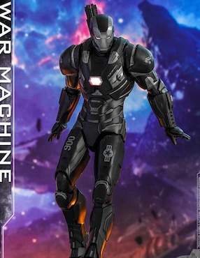 Figura de colección Marvel Avengers Endgame War Machine deluxe Hot Toys con luz