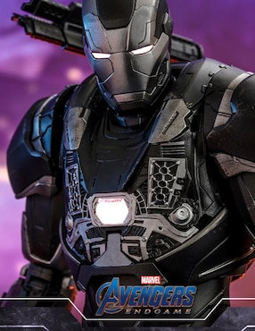 Figura de colección Marvel Avengers Endgame War Machine deluxe Hot Toys con luz