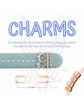 Charm Para Correa De Smartwatch de gato Mamá Pulpo