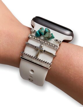 Charm Para Correa De Smartwatch Mamá Pulpo rocas turquesa