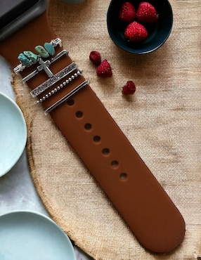 Charm Para Correa De Smartwatch Mamá Pulpo rocas turquesa