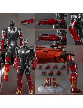 Figura de colección Marvel: Avengers Iron Man collectors Hot Toys con luz