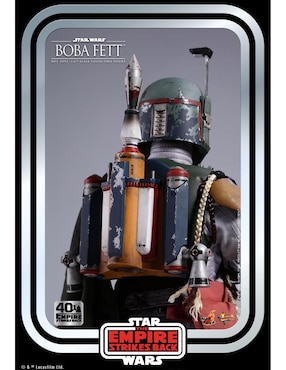 Figura de colección Star Wars The Empire Strikes Back Boba Fett aniversario Hot Toys