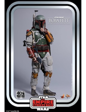 Figura de colección Star Wars The Empire Strikes Back Boba Fett aniversario Hot Toys