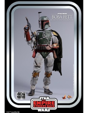 Figura de colección Star Wars The Empire Strikes Back Boba Fett aniversario Hot Toys