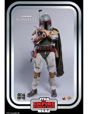Figura de colección Star Wars The Empire Strikes Back Boba Fett aniversario Hot Toys