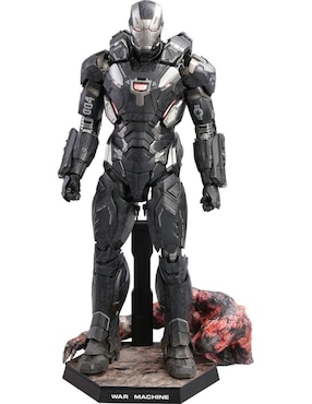 Figura De Colección Marvel Avengers Endgame War Machine Hot Toys Con Luz Articulado