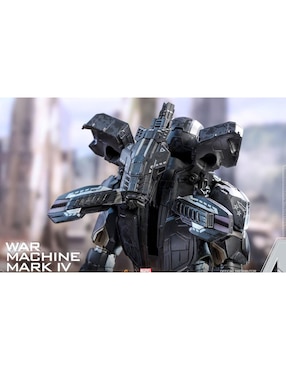 Figura de colección Marvel Avengers Endgame War Machine especial Hot Toys con luz