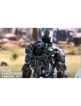 Figura de colección Marvel Avengers Endgame War Machine especial Hot Toys con luz