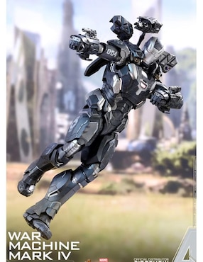 Figura de colección Marvel Avengers Endgame War Machine especial Hot Toys con luz