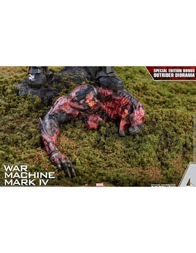 Figura de colección Marvel Avengers Endgame War Machine especial Hot Toys con luz