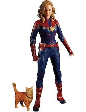 Figura De Colección Marvel: Avengers Captain Marvel Mezco Articulado