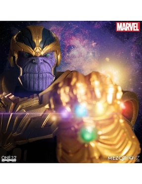 Figura de colección Marvel Comics Thanos deluxe Mezco con luz