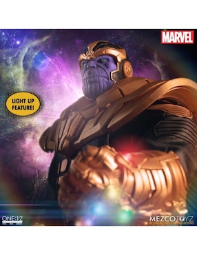 Figura de colección Marvel Comics Thanos deluxe Mezco con luz