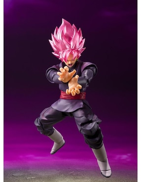 Figura de colección Dragon Ball Super Super Saiyan Rosé Goku Black deluxe Bandai Tamashii Nations