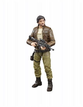 Figura De Colección Star Wars Rogue One Cassian Andor Black Series Articulado