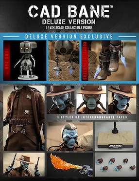 Figura de colección Star Wars Cad Bane deluxe Hot Toys