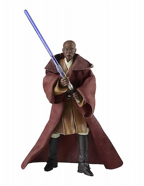 Figura De Colección Star War Attack Of The Clones Mace Windu Hasbro Articulado