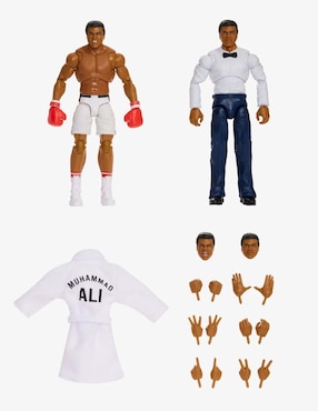 Set Figura De Colección WWE Muhammad Ali Mattel Articulado