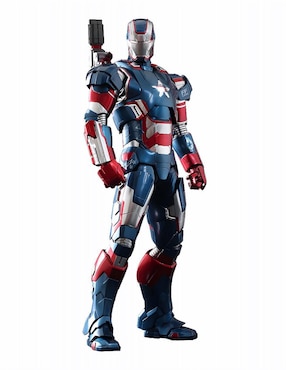 Figura De Colección Iron Man Iron Patriot Hot Toys Con Luz Articulado