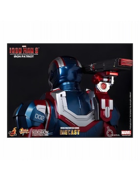 Figura Iron Man Iron Patriot deluxe Hot Toys con luz