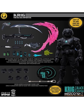 Figura de Colección Krig 13 Mezco Articulado