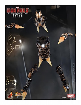 Figura de colección Marvel Studios: Iron Man Iron Man collectors Hot Toys con luz