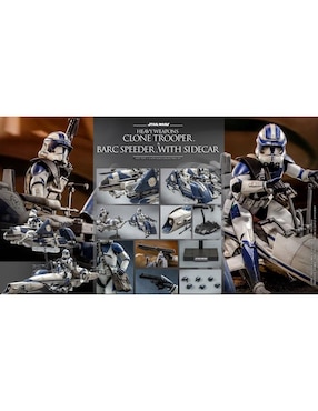 Figura de colección Star Wars: The Clone Wars Clone Trooper deluxe Hot Toys
