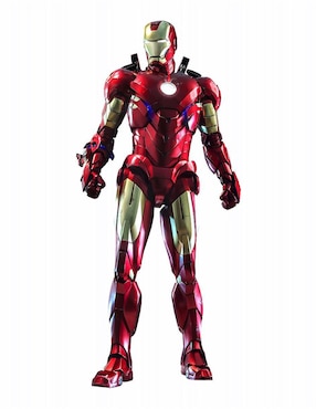 Figura De Colección Marvel Avengers Iron Man Hot Toys Con Luz Articulada