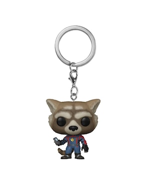 Llavero Funko Pocket Pop Keychan Rocket Raccoon Plástico Y Metal