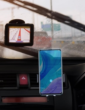 Soporte para celular con cargador Techzone inalámbrica