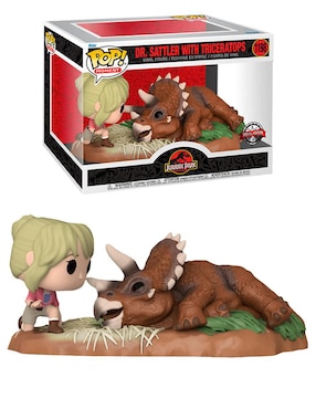 Funko Pop Pop! Jurassic Park Dr Sattler with triceratops