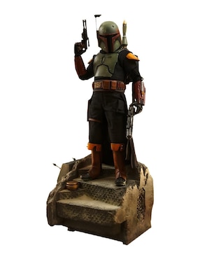 Figura De Colección Star Wars The Book Of Boba Fett Hot Toys Con Luz Articulada