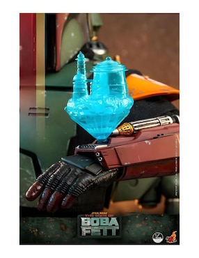 Figura de colección Star Wars The Book Of Boba Fett deluxe Hot Toys con luz