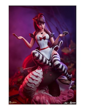 Estatua articulada Alice in wonderland Alice chase Sideshow