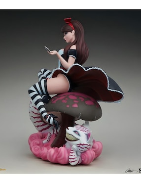 Estatua articulada Alice in wonderland Alice chase Sideshow