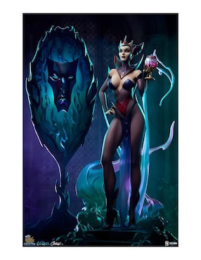 Estatua articulada Disney Evil Queen deluxe Sideshow con luz