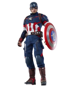 Figura De Colección Marvel Avengers Age Of Ultron Captain America Hot Toys