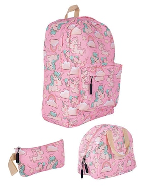 Set Mochila Escolar Unicornio Techzone