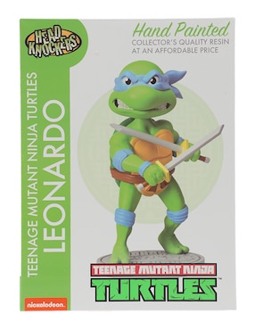 Figura de colección Tortugas Ninja Leonardo collectors Neca cabeza oscilante