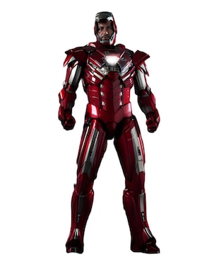 Figura de colección Marvel Studios: Iron Man Iron Man deluxe Hot Toys con luz