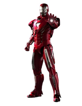 Figura de colección Marvel Studios: Iron Man Iron Man deluxe Hot Toys con luz