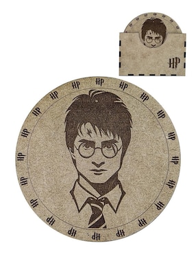 Set de Portavasos Impremli Harry Potter de madera 6 piezas